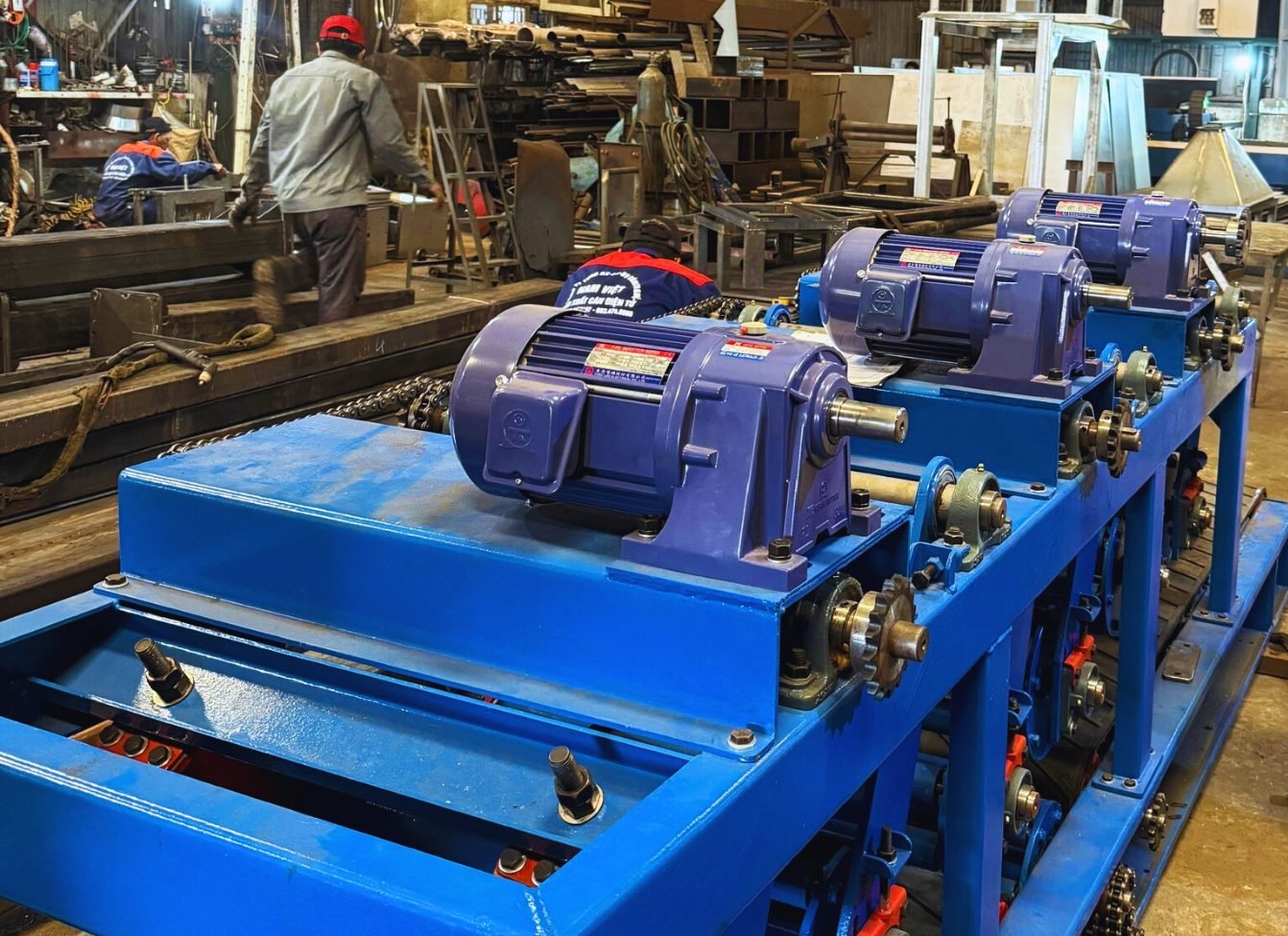 motor giảm tốc tunglee chân đế trong hệ thống cân điện tử